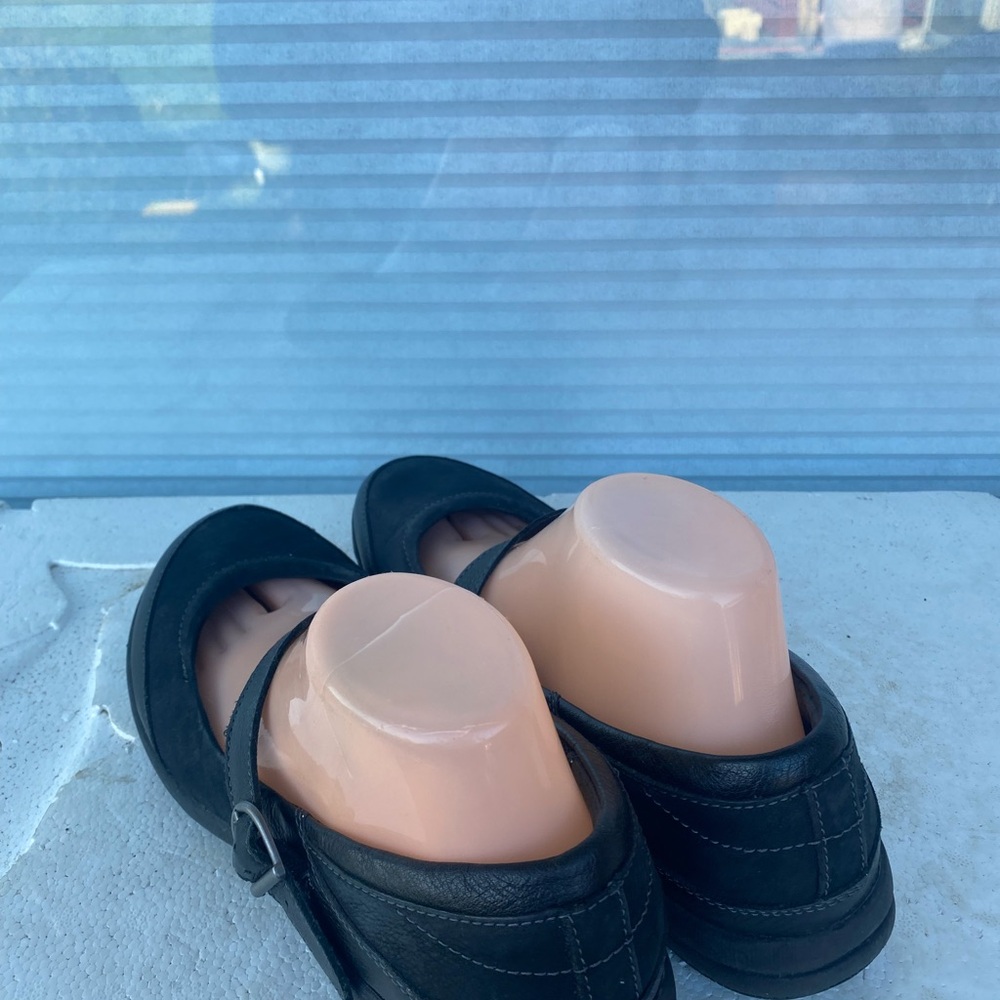 MERRELL Women’s Black Leather mary jane Sandals Size 9.5 - Picture 8 of 16